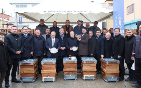 Bursa’dan dağ yöresine arı kovanı desteği