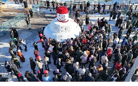 Kardan Adam Eğlencesinde Hem Eğlendik Hem Isındık