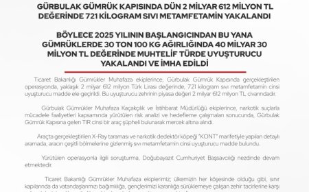 Gürbulak’ta 2,6 milyar TL’lik uyuşturucu operasyonu