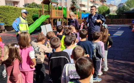 Bursa’da çocuklara trafik güvenliği eğitimi