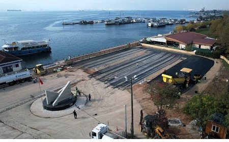 1 Mart Vapur İskelesi Otoparkı yüzde 85 tamam