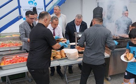 Başkan Topaloğlu’ndan sporculara mangal partisi