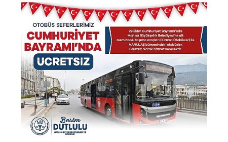 29 Ekim’de Ulaşım Ücretsiz Olacak