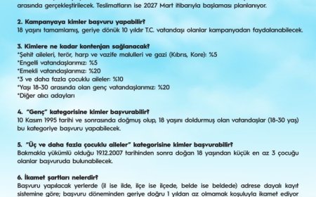 Yüzyılın Konut Projesi ile ilgili merak edilen 30 soru ve yanıtı