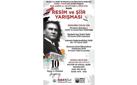 Menderes’te Atatürk Resim ve Şiirde Yaşatılacak
