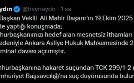 CHP’li Başarır’a Cumhurbaşkanı Erdoğan’dan tazminat ve suç duyurusu