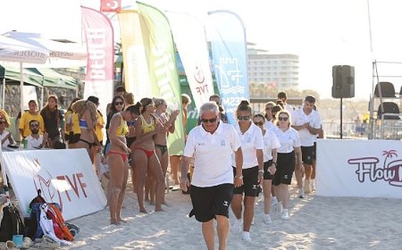 Uluslararası plaj voleybolunun kalbi Çeşme’de attı