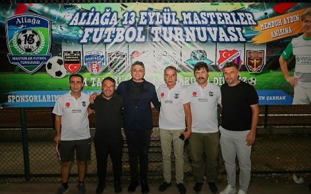 Aliağa 13 Eylül Masterler Futbol Turnuvası Başladı