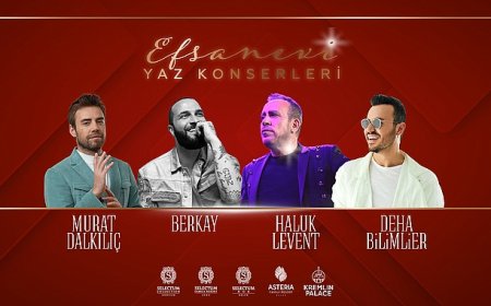 Efsanevi yaz konserleri ile eğlenceli tatiller yaşanıyor