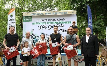 İnegöl’de Pedallar Temiz Gelecek İçin Döndü