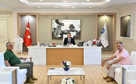 Başkan Topaloğlu’ndan ABB Başkanı Böcek’e ziyaret