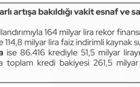 Esnaflara yeni destekler rekor kırdı… Ticaret’ten 615,4 milyar TL’lik rekor kredi desteği