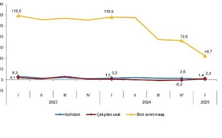 İşgücü Girdi Endeksleri, I. Çeyrek: Ocak-Mart, 2025