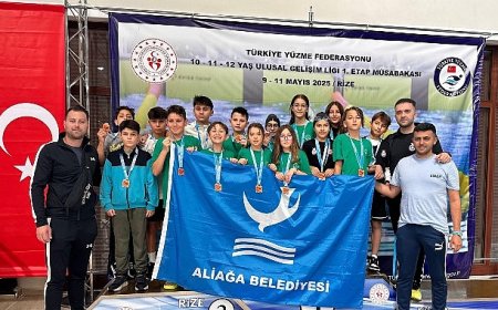 Aliağalı Yüzücülerden Madalya Şov, 16 Sporcu 16 Madalya İle Döndü