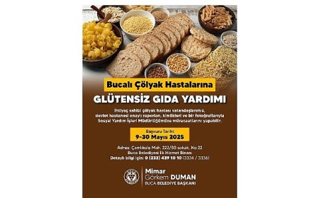 Buca Belediyesi’nden çölyak hastalarına glütensiz gıda yardımı