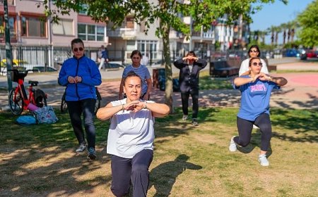 Konak’ta açık havada spor keyfi başladı