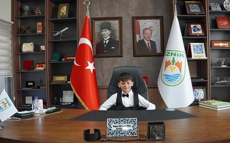 İznik’te 23 Nisan’ın Başkanı Muhammed oldu