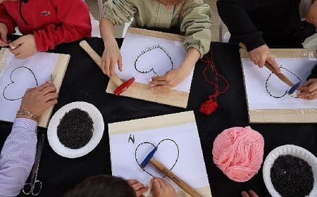 Hayal gücü iplerle hayat buluyor