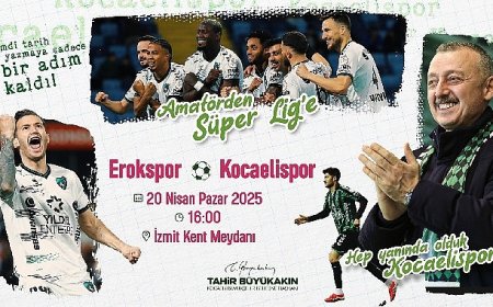 Şampiyonluk aşkına İzmit Kent Meydanı’na