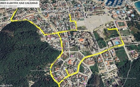 Kemer’de elektrik hatları yenileniyor