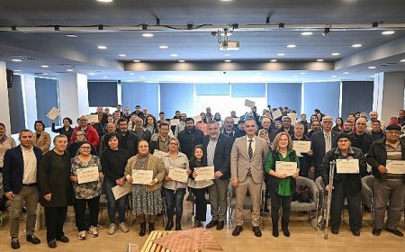 100 yeni arıcı sertifikalarını törenle aldı