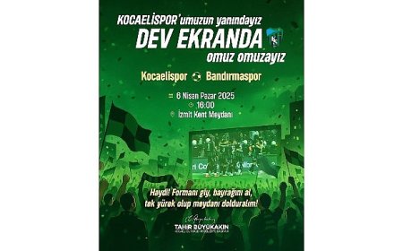 Büyükşehir, Bandırma maçını dev ekrana taşıyor