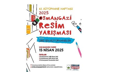 Osmangazi Belediyesi’nden ‘Üreten Kütüphaneler’ konulu resim yarışması