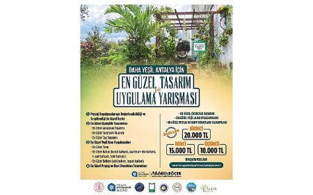 Daha yeşil Antalya için en güzel tasarım ve uygulamalar yarışacak