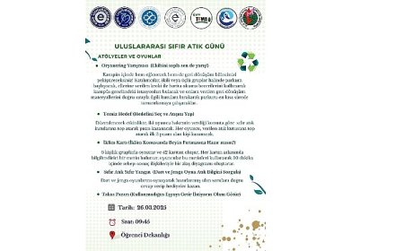 EÜ’den dolu dolu “Uluslararası Sıfır Atık Günü” programı