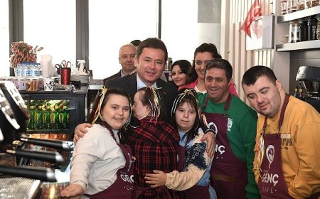 Down sendromlu bireyler bir günlüğüne kafe işletti