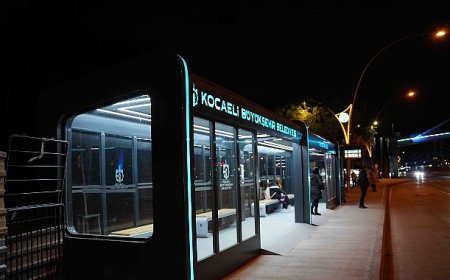 Millet Bahçesi’ne LED’li, modern konsept durak