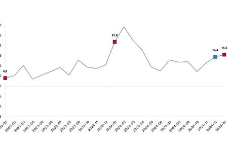 İnşaat üretimi yıllık yüzde 15,5 arttı