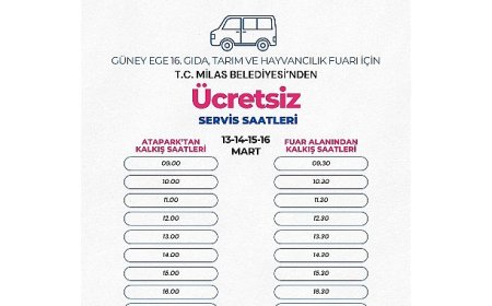 Milas Belediyesi ziyaretçileri fuar alanına ücretsiz ulaştıracak