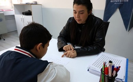 Büyükşehir Belediyesi Disleksi Merkezi Öğrencilerin Yanında