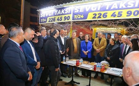 Başkan Kınay, taksicilerle sahurda buluştu