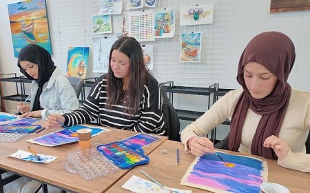 Dünya Ressamlar Günü’nde yeteneklerini keşfettiler