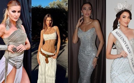 Ceren Arslan ilk büyük defilesinde Özge Ulusoy ve Ivana Sert'le aynı podyumda