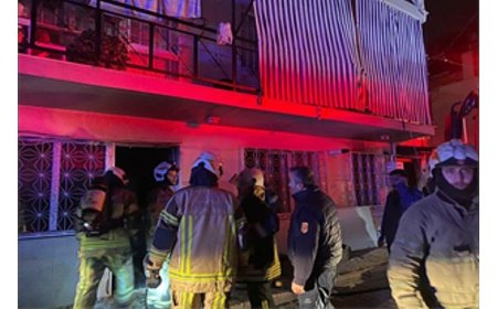 İzmir İtfaiyesi Buca'da yangına müdahale etti