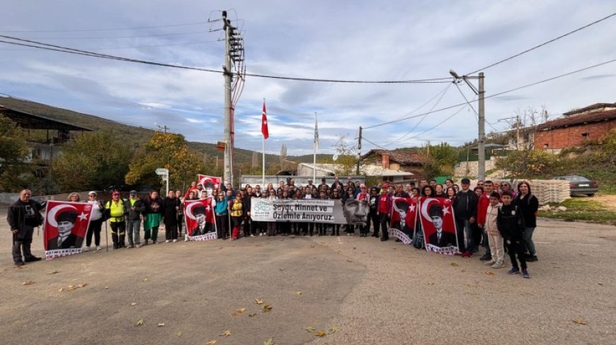 Bursa’da Nilüferliler, Mysia Yolları’nda Ata’yı andı