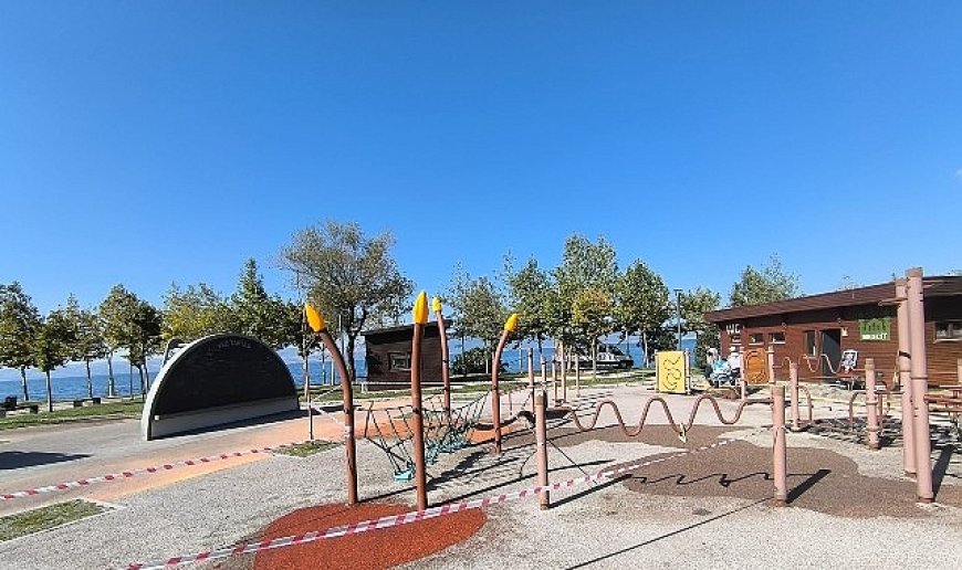 Karamürsel Ereğli Aktif Park’ın zemini yenilendi