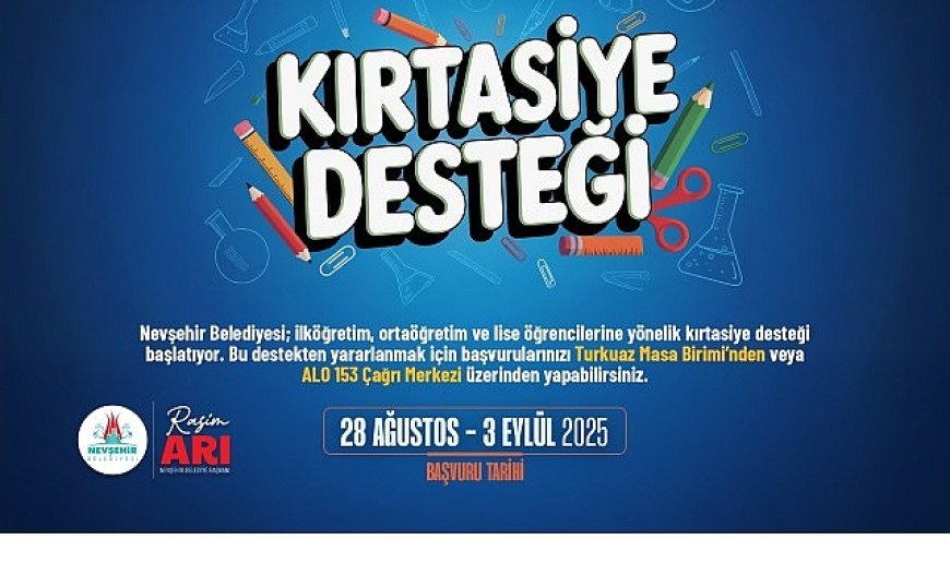 “Kırtasiye Desteği” İçin Başvurular Başladı