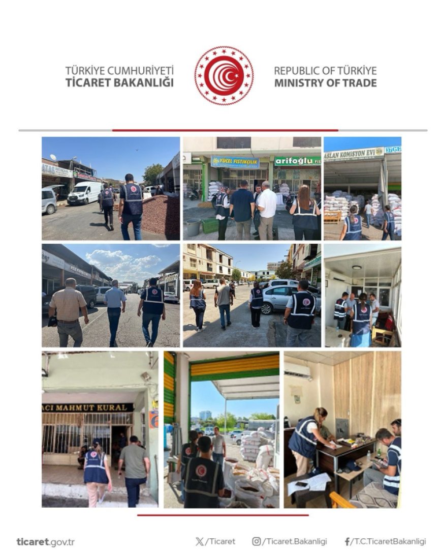 Fıstık sektörüne iki ilde kapsamlı denetim