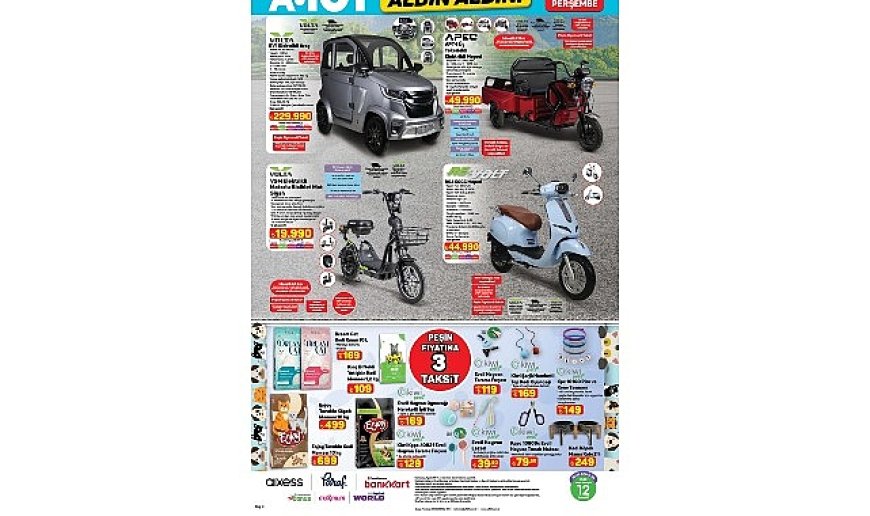 Tiny House ve Elektrikli Araç 24 Temmuz’da A101’de