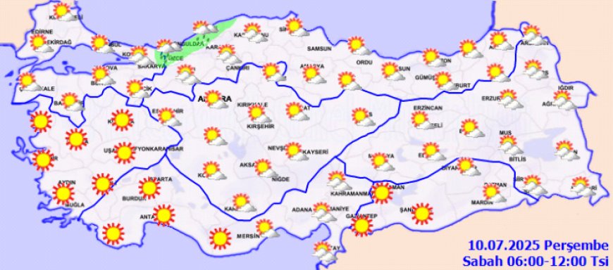 Yine +38 dereceleri göreceğiz