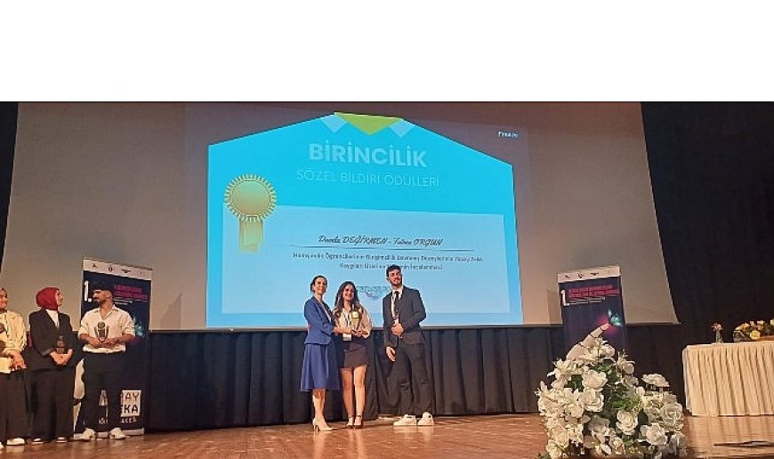 Egeli genç araştırmacıya birincilik ödülü