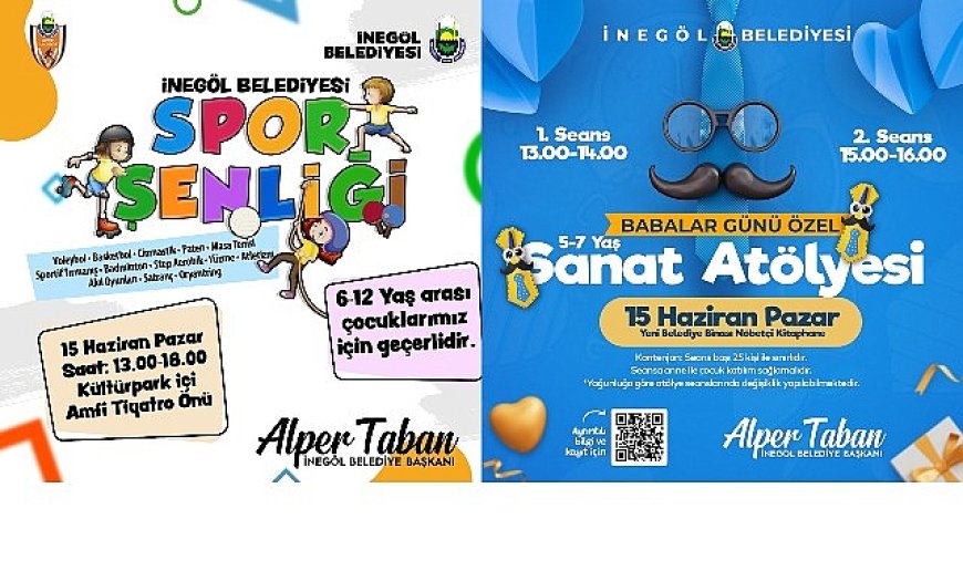 İnegöl Belediyesi’nden Babalar Gününde İki Ayrı Etkinlik