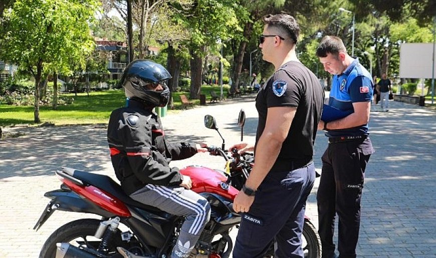 Burhaniye Belediyesi Zabıta Trafik Ekiplerinden sıkı denetim