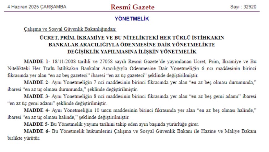 Ücret ödemelerinde banka zorunluluğu için yeni düzenleme… 1 Temmuz’da yürürlükte