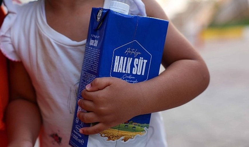 Halk Süt Projesi’yle on binlerce miniğe temel destek