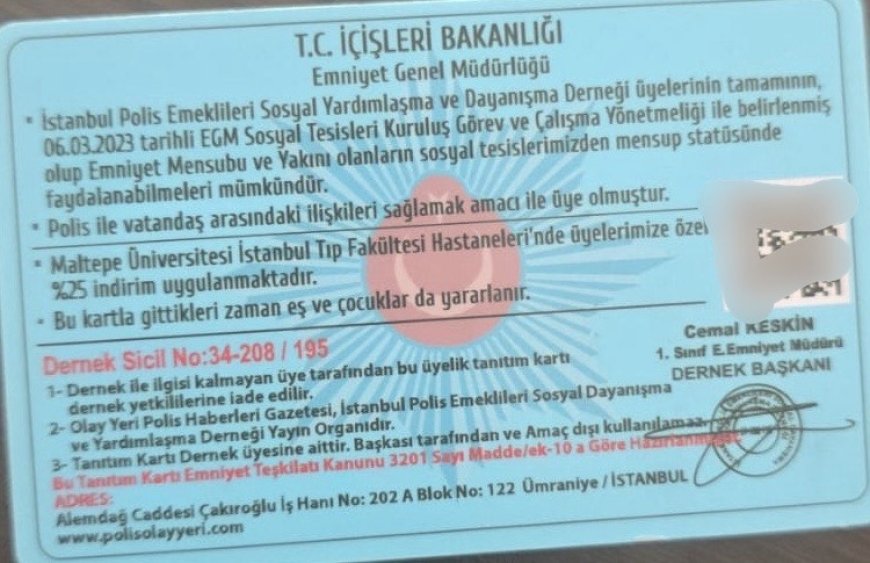 Polis emeklileri derneklerinde ‘Basın Kartı’ skandalı!
